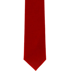 Front view red velvet tie