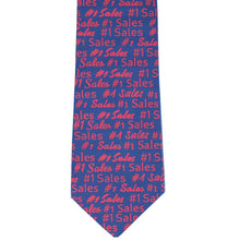 Load image into Gallery viewer, Salesman novelty necktie in red and blue