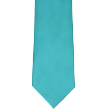 Load image into Gallery viewer, Turquoise solid staff tie front view