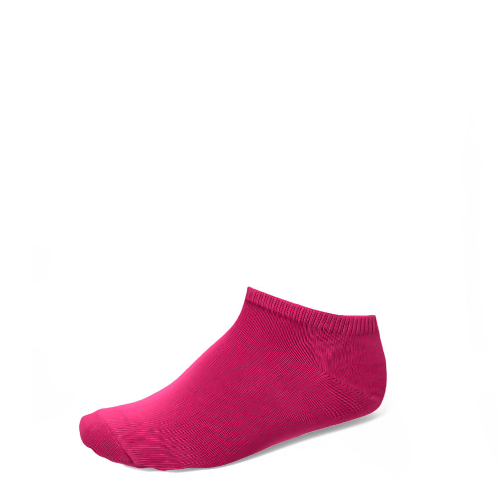 A fuchsia ankle sock