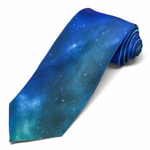Outer space galaxy necktie