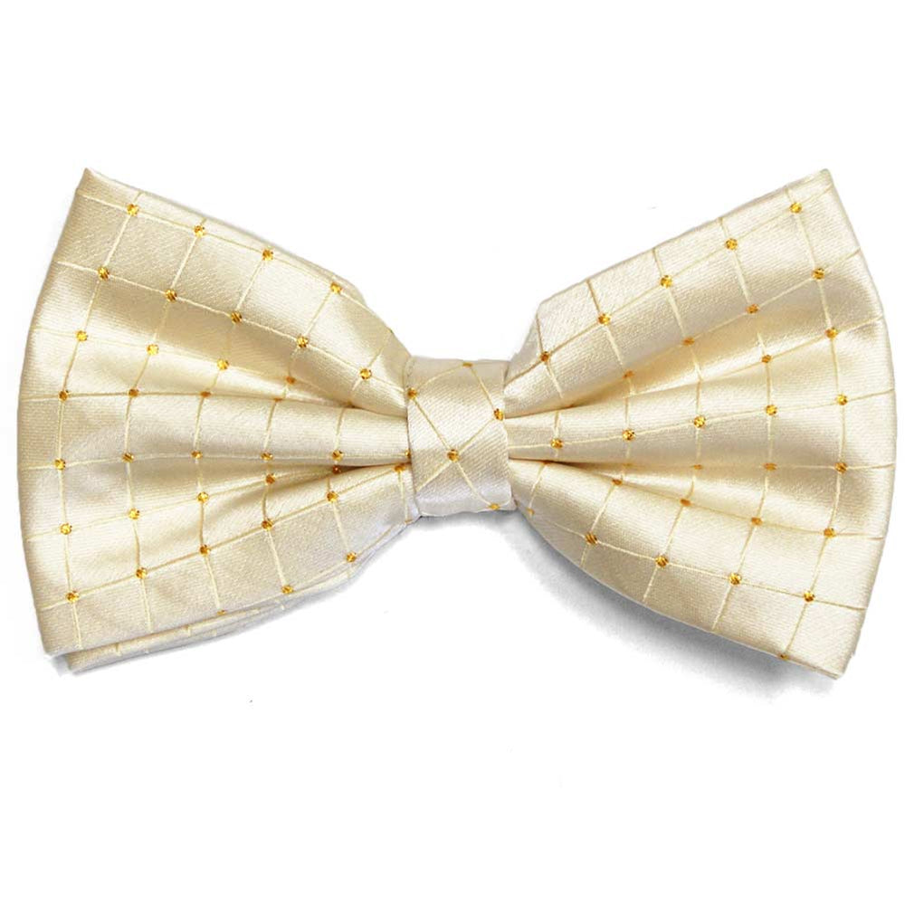 Gold Danbury Grid Bow Tie