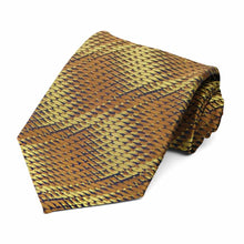 Load image into Gallery viewer, Gold Downey Geometric Necktie