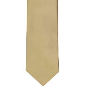 Golden champagne tie front view