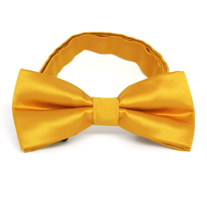 Golden Yellow Band Collar Bow Tie