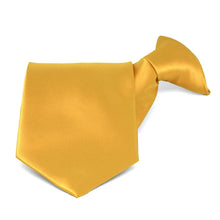 Load image into Gallery viewer, Golden Yellow Solid Color Clip-On Tie