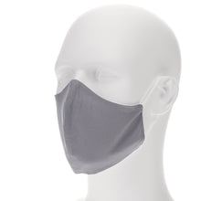 Load image into Gallery viewer, Gray face mask on a mannequin with filter pocket