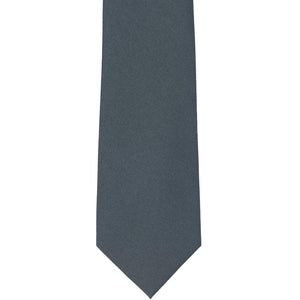 Front view gray matte tie