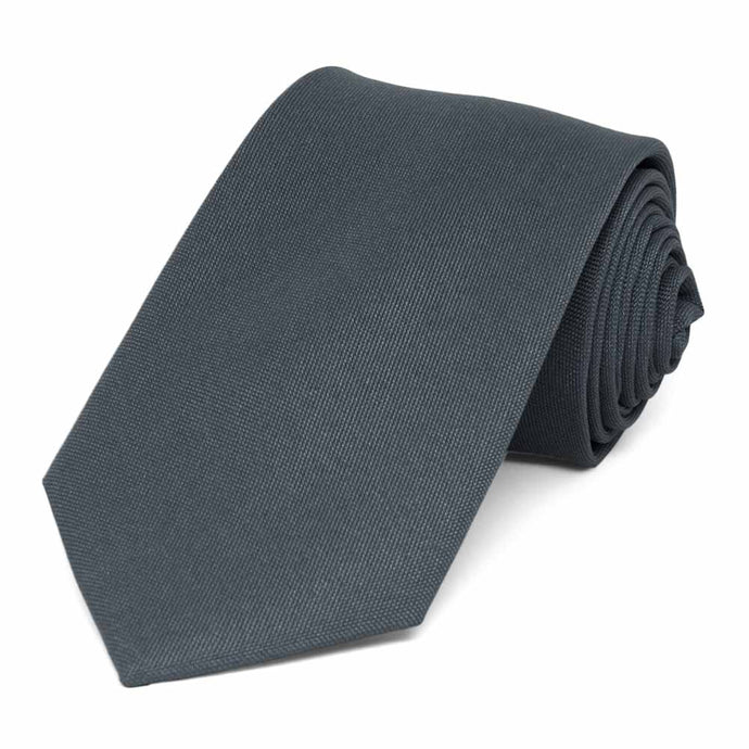 Gray Matte Finish Necktie, 3