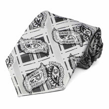Load image into Gallery viewer, Silver Oxbow Plaid Necktie