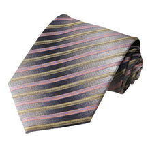 Load image into Gallery viewer, Pink Champagne Whitney Striped Necktie