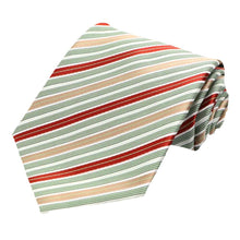 Load image into Gallery viewer, Green Washington Striped Necktie