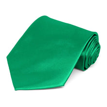Load image into Gallery viewer, Green Extra Long Solid Color Necktie
