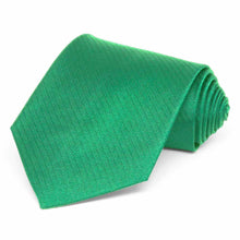 Load image into Gallery viewer, Green Herringbone Silk Necktie