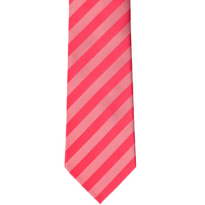 Front view guava textured striped tie