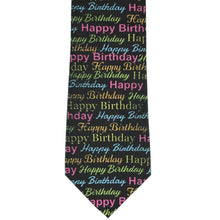 Load image into Gallery viewer, Happy birthday text pattern novelty tie