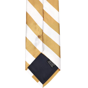 Honey Gold and White Striped Tie | Shop at TieMart – TieMart, Inc.