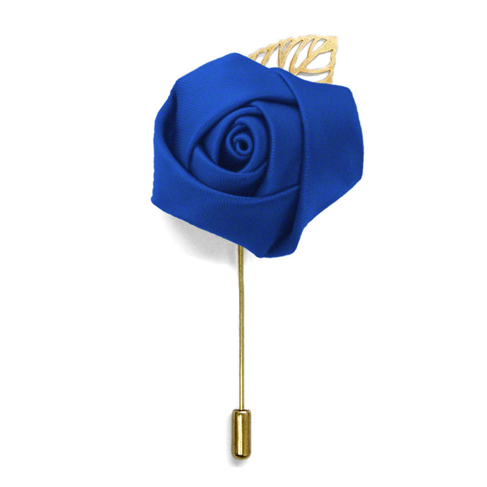Horizon Blue Premium Flower Lapel Pin