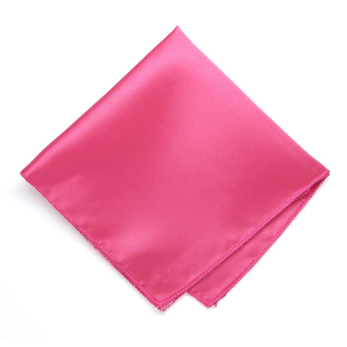 Hot Pink Solid Color Pocket Square