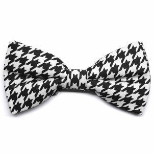 Houndstooth Band Collar Bow Tie