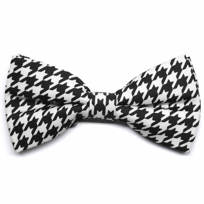 Houndstooth Band Collar Bow Tie