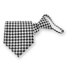 Load image into Gallery viewer, Houndstooth Zipper Tie