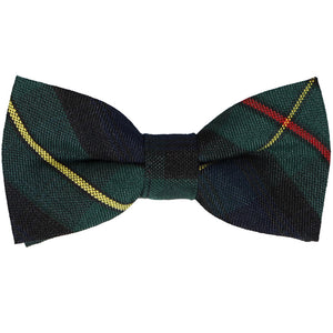Navy blue and hunter green holiday plaid necktie