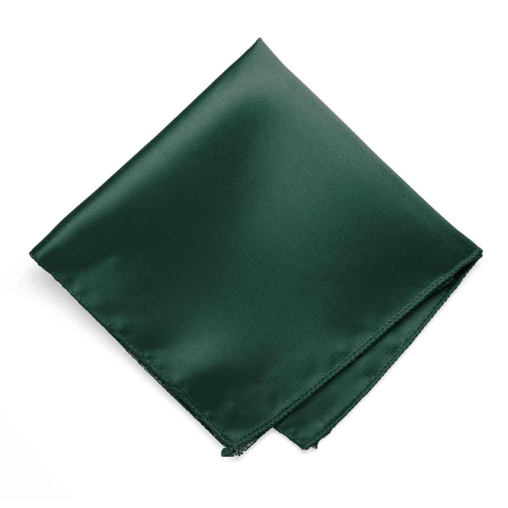 Hunter Green Solid Color Pocket Square