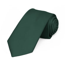 Load image into Gallery viewer, Hunter Green Premium Premium Slim Necktie