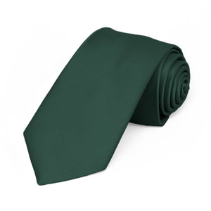 Hunter Green Premium Premium Slim Necktie