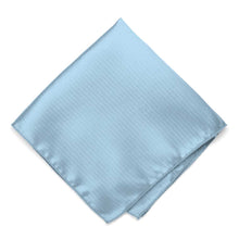 Load image into Gallery viewer, Ice blue herringbone textured pocket square