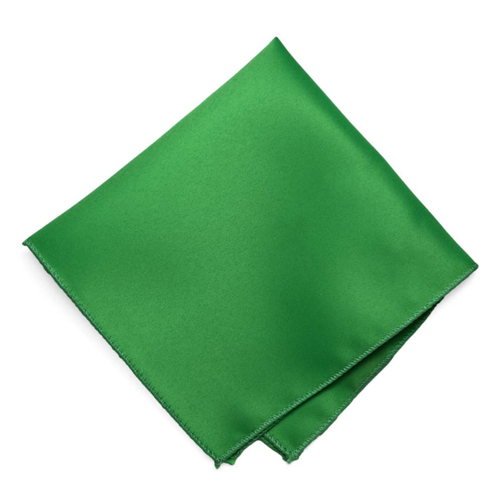 Irish Green Solid Color Pocket Square