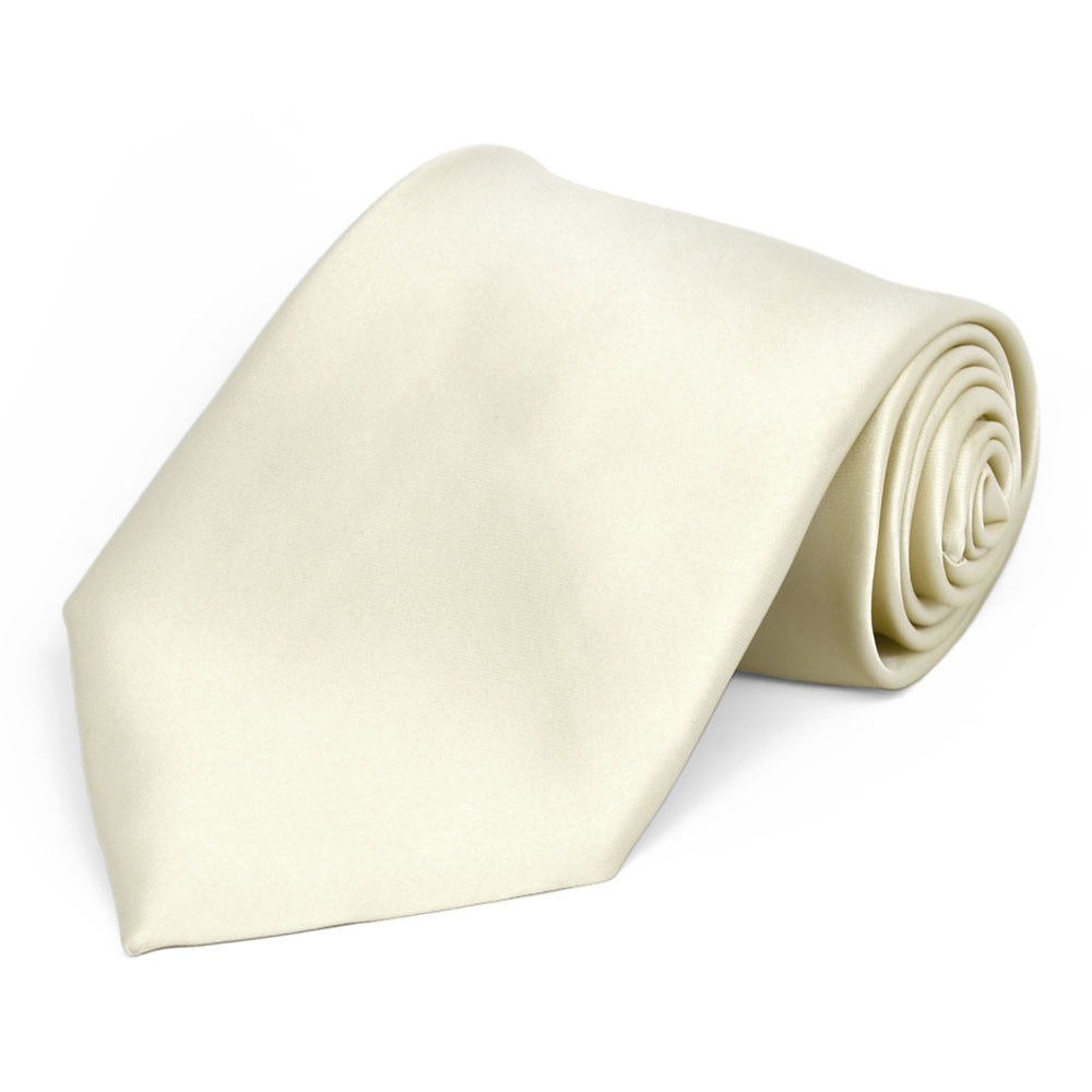 Ivory Premium Extra Long Solid Color Necktie
