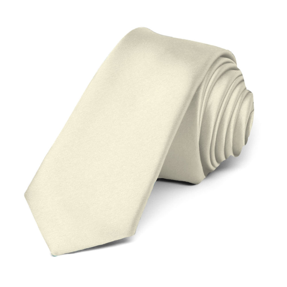 Ivory Premium Skinny Necktie, 2