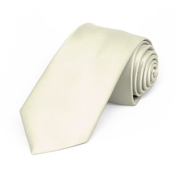 Ivory Premium Slim Necktie, 2.5