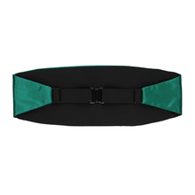 Load image into Gallery viewer, The back of a jade cummerbund, including the black elastic strap