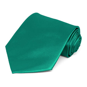 Jade Extra Long Solid Color Necktie