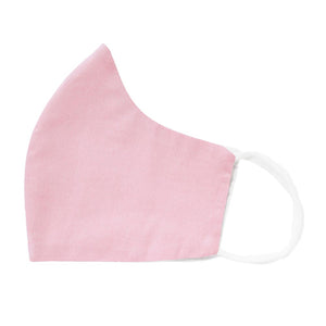kids dusty pink face mask folded