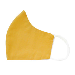 kids lemon yellow face mask folded