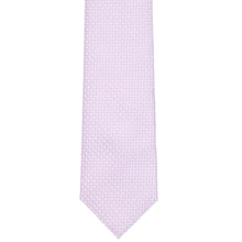 Load image into Gallery viewer, The front of a lavender tie with a small circle pattern