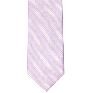 Flat front view of a light purple extra long tie
