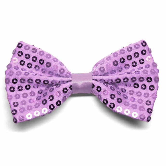 Lavender Sequin Bow Tie
