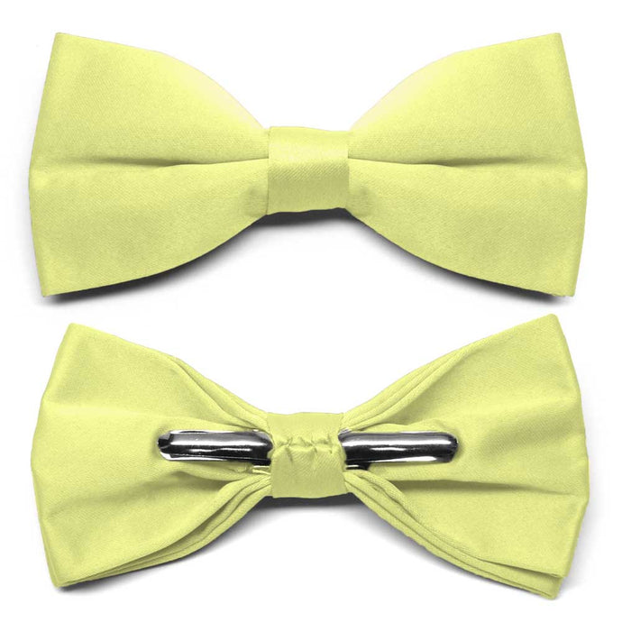 Lemon Lime Clip-On Bow Tie