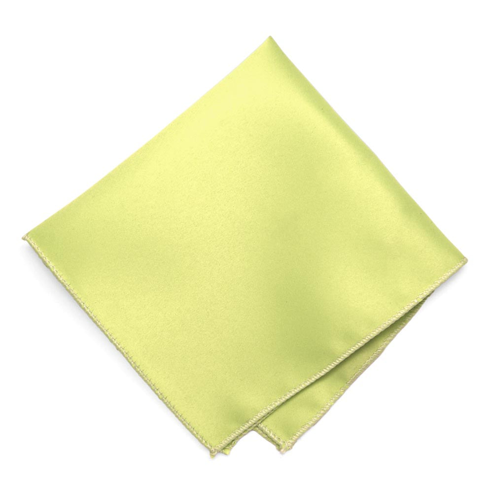 Lemon Lime Solid Color Pocket Square