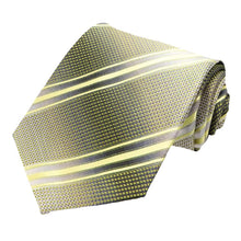 Load image into Gallery viewer, Lemon Lime Shelbyville Striped Necktie