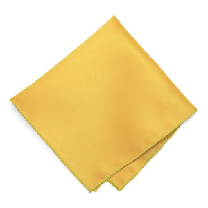 Lemon Yellow Solid Color Pocket Square