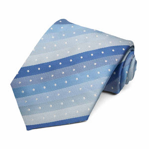 Blue Manchester Striped Necktie