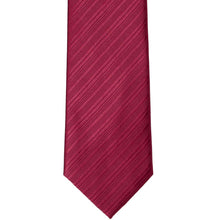 Load image into Gallery viewer, The front of a light burgundy ribbed tie, laid flat