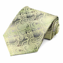 Load image into Gallery viewer, Green Viking Paisley Necktie