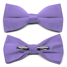Load image into Gallery viewer, Light Purple Clip-On Bow Tie
